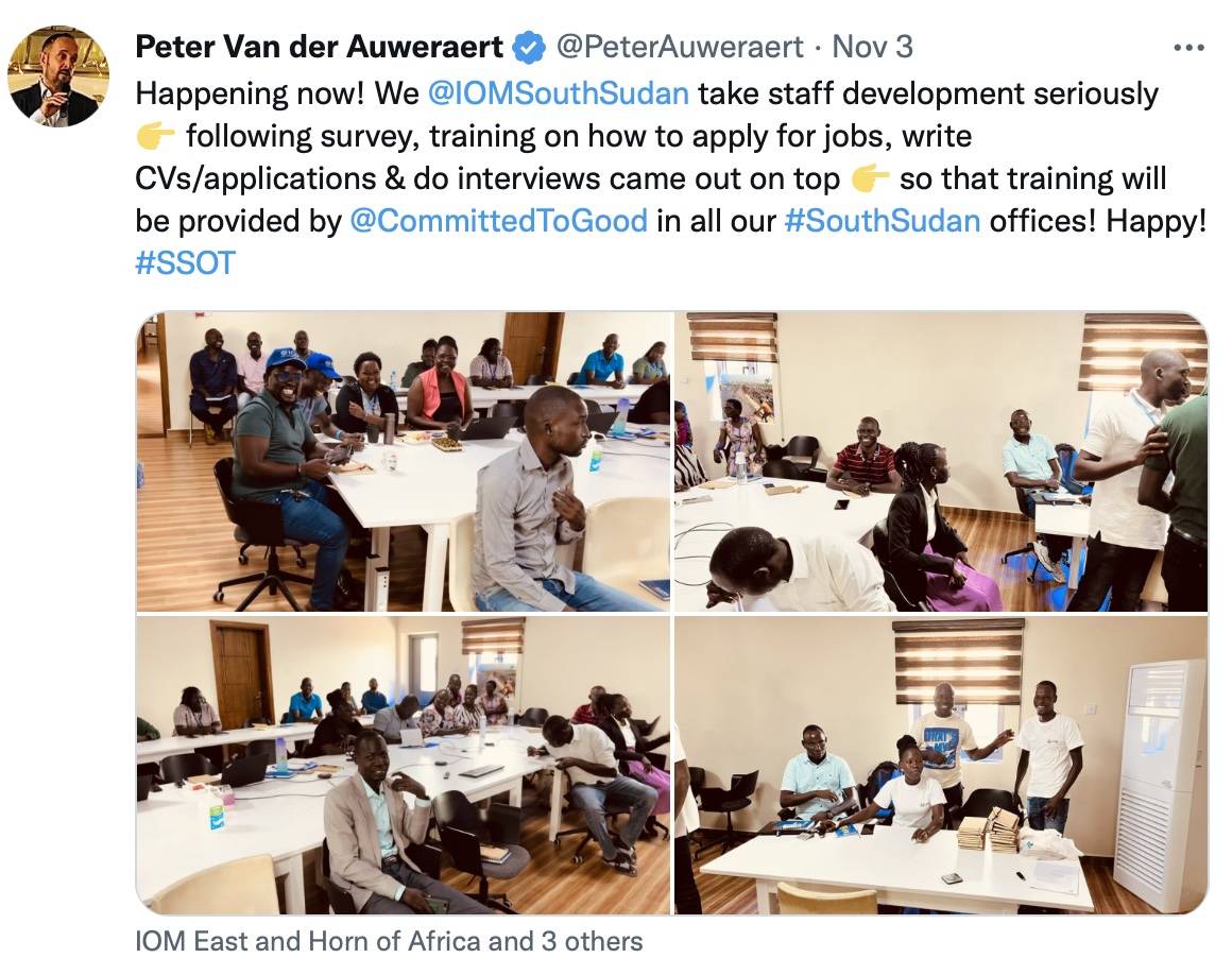 CTG – Humanitarian Enablers | CV and Application Training in South Sudan