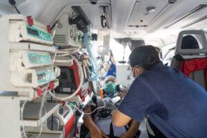 Medical evacuation assisted by Assist360.